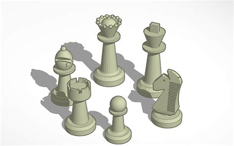 3D Design Medieval Chess Tinkercad