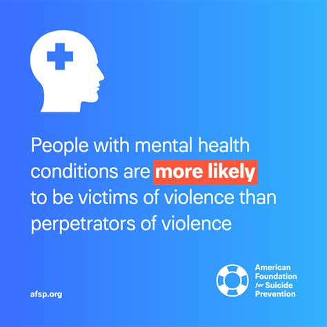 Debunking The Myth Of Violence And Mental Illness Afsp