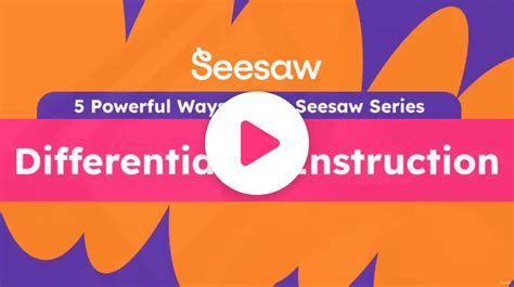 Differentiated Instructions Personalized Learning Seesaw Differentiated Instructions Personalized Learning Seesaw