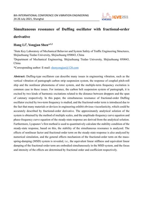 Why Duffing Oscillator Resonance Occurs And Its Implications