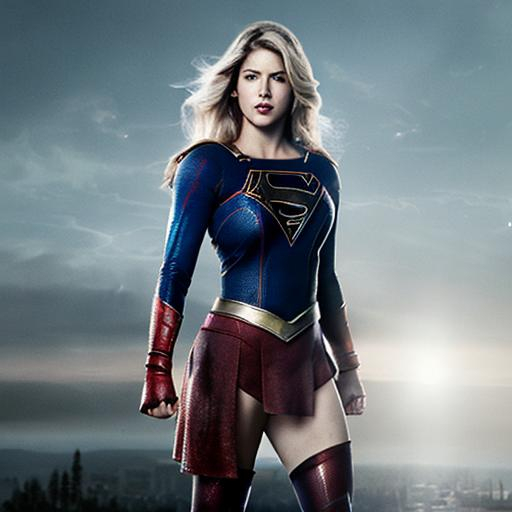 Emily Bett Rickards As Supergirl Openart