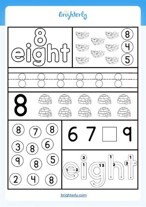 Free Printable Number 8 Eight Worksheets For Kids Pdfs Brighterly Free Printable Number 8 Eight Worksheets For Kids Pdfs Brighterly