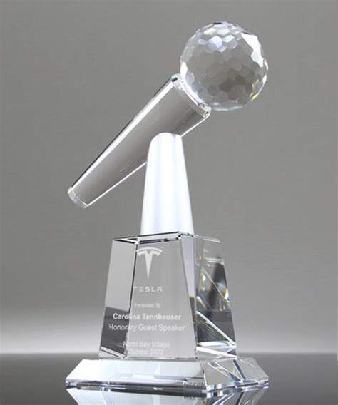 Key Speaker Crystal Microphone Award