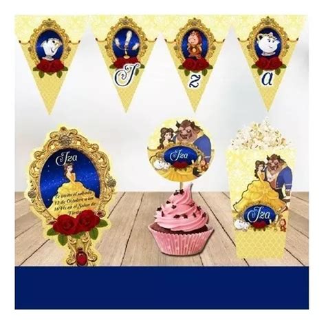 Kit Imprimible Y Candy Bar Princesa Bella Disney Fiesta Imprimible Kit Imprimible Y Candy Bar Princesa Bella Disney Fiesta Imprimible