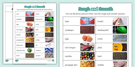 Ks1 Materials Rough And Smooth Textures