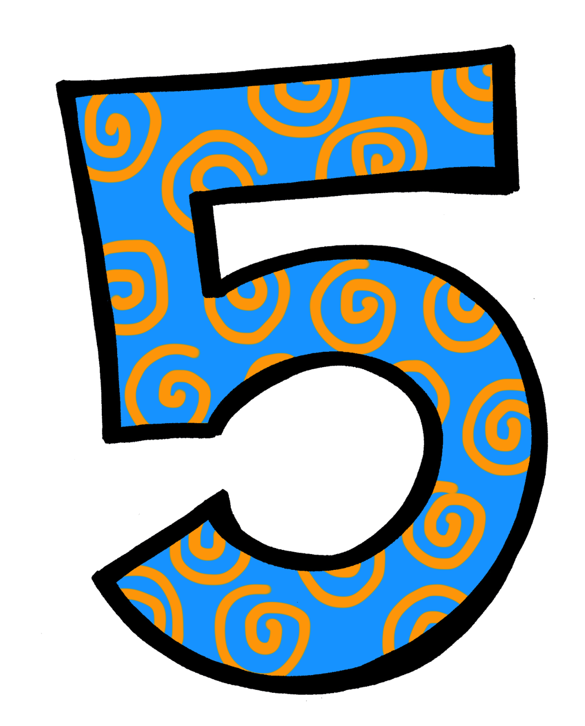 Number 5 Clipart
