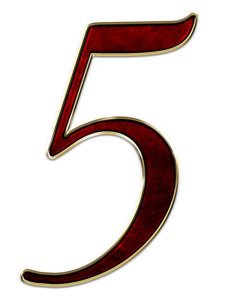 Number 5 Gold 8880285 Png Number 5 Gold 8880285 Png