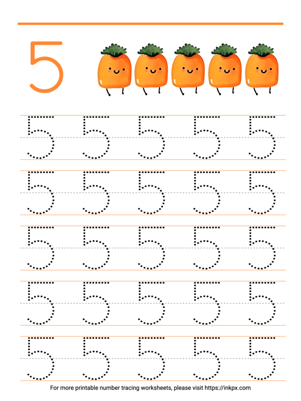 Number 5 Tracing Worksheets 15 Free Pages Printabulls Number 5 Tracing Worksheets 15 Free Pages Printabulls