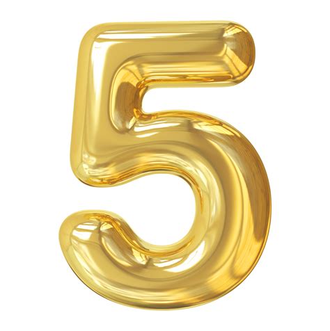 Number Five 5 24132879 Png