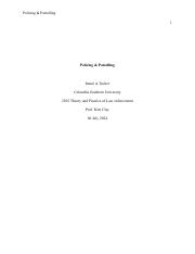 Policing Strategies Random Vs Aggressive Patrolling Essay Example