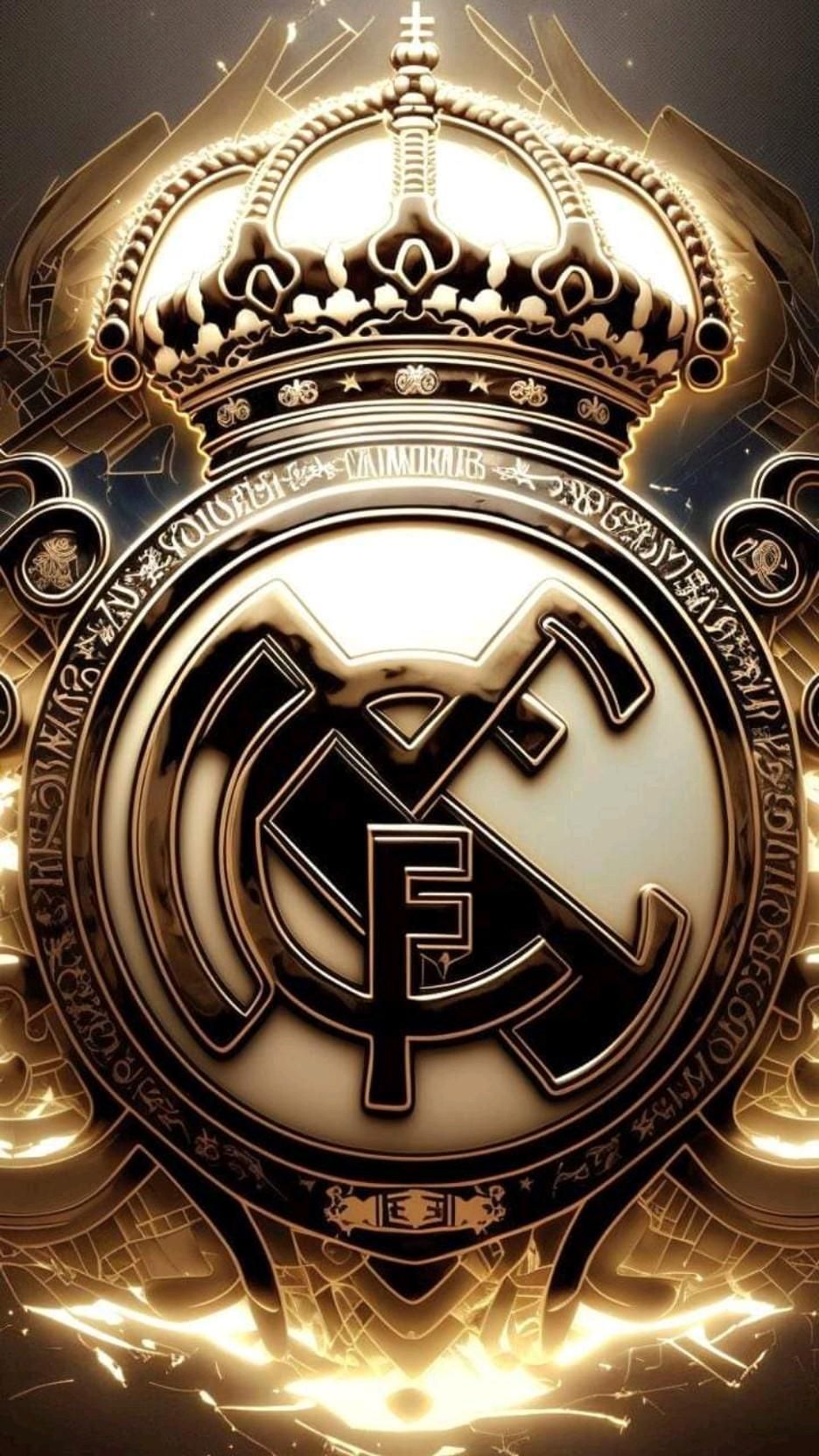 Real Madrid Logo Hd Fondos De Pantalla Real Madrid Arte Del Fondo De Pantalla Logotipo Del