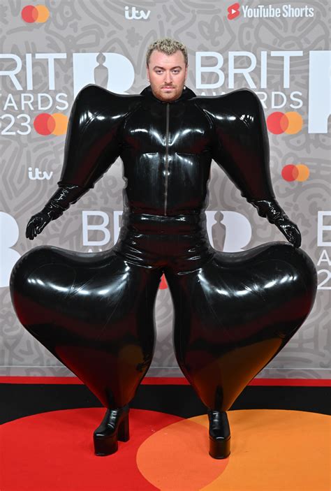 Sam Smith Amp 39 S Brit Awards Red Carpet Outfit Their Most Daring Yet