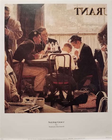 Saying Grace By Norman Rockwell Abreu Gallery