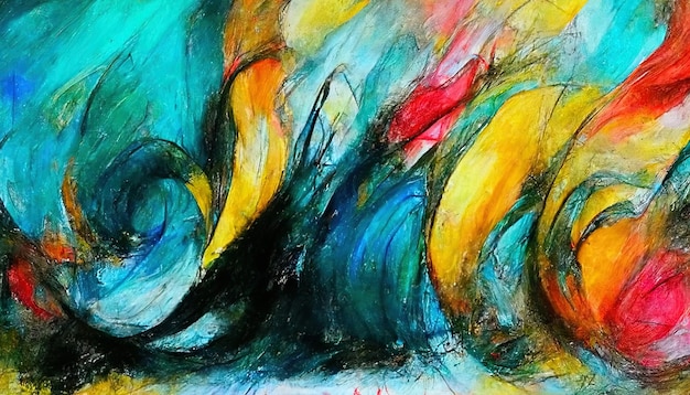 Wonderful Oil Pastel Drawing Abstract Color Background Fine Art Print Impressionism Style Wonderful Oil Pastel Drawing Abstract Color Background Fine Art Print Impressionism Style