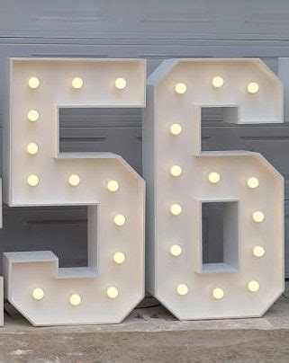 Wood Marquee Number 5 Wood Marquee Number 5